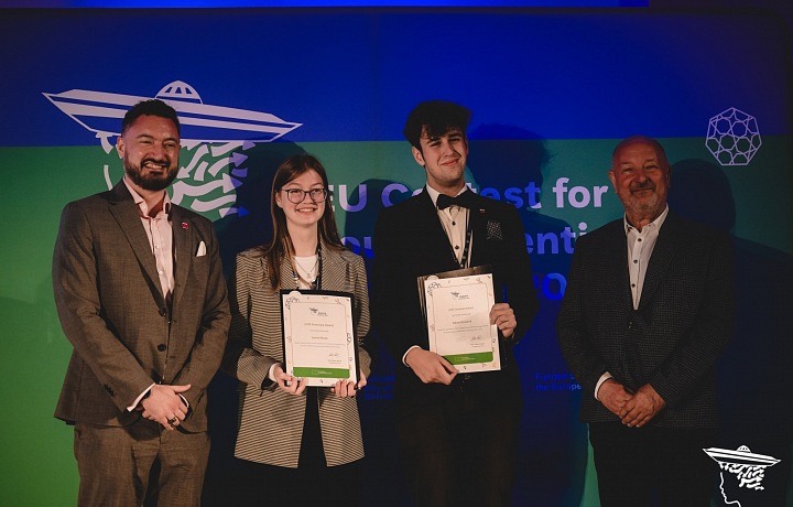 Mladý slovenský vedec Adam Kovalčík (EUCYS 2024)