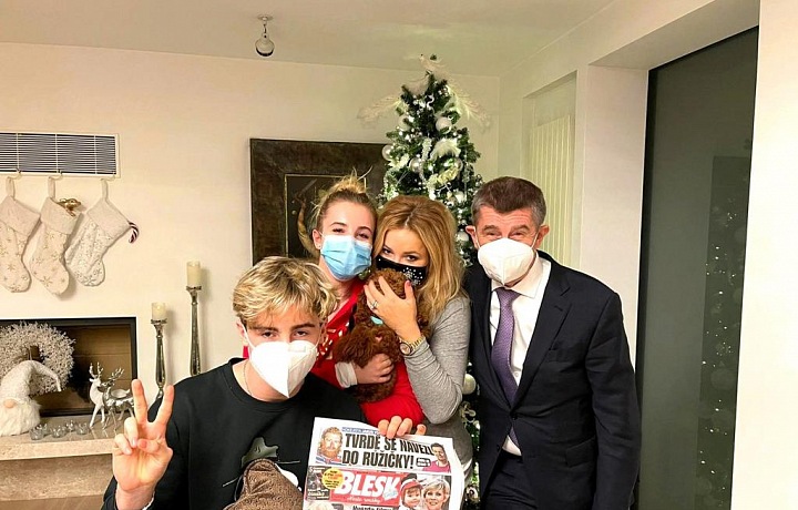 Andrej Babiš s rodinou