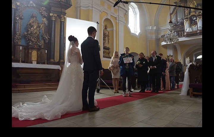 Natálka Grossová si vyskúšala svadbu.
