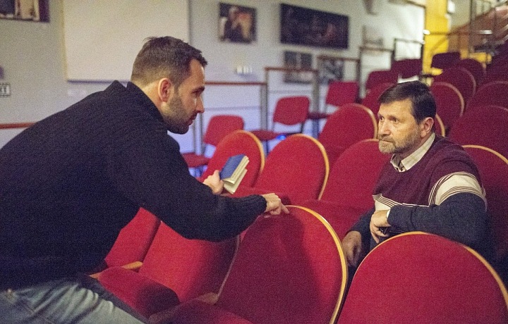 Jan Hrušínský v divadle