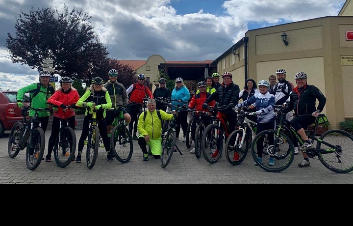 Klára Dostálová na cyklovýletu.