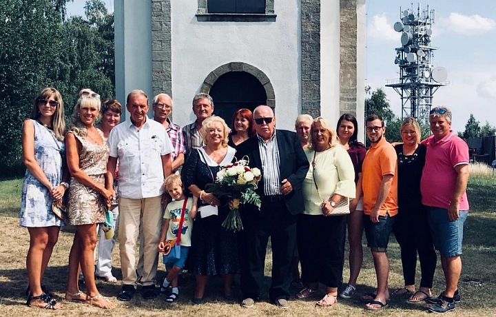 Klára Dostálová na zlaté svatbě svých rodičů.