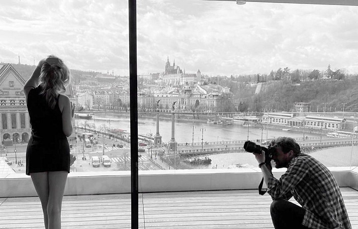 Míša během focení