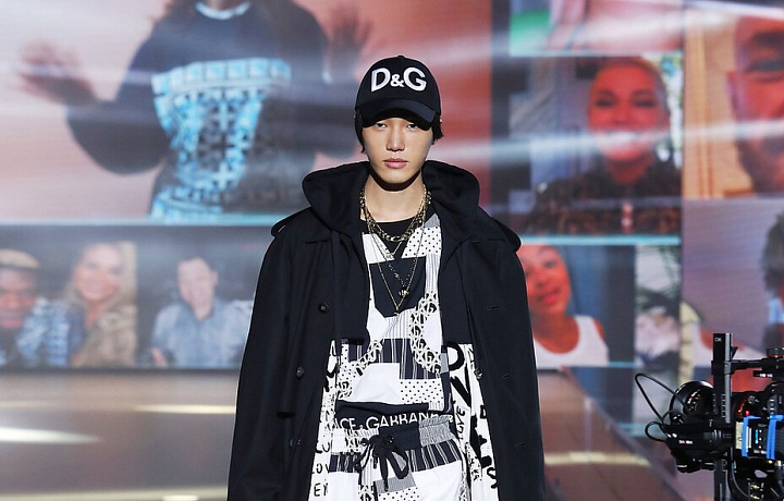 Muž na přehlídce Dolce & Gabbana FW2021