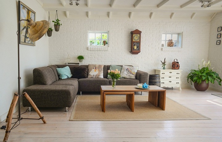 Obývací pokoj podle lagom