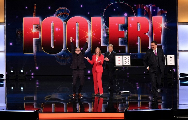 Momentka při třetím vítězství v pořadu Fool Us!.