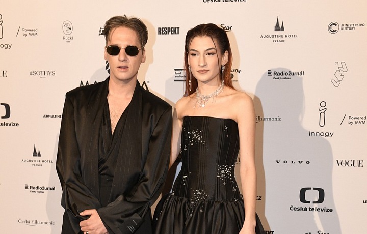 Jan Nedbal s priateľkou