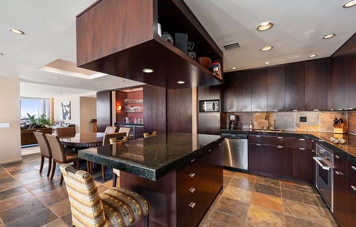 Kuchyňa bytu Catherine Zeta-Jones a Michaela Douglasa