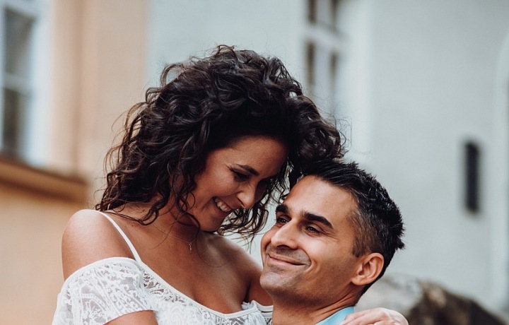 Radek s manželkou Veronikou. 