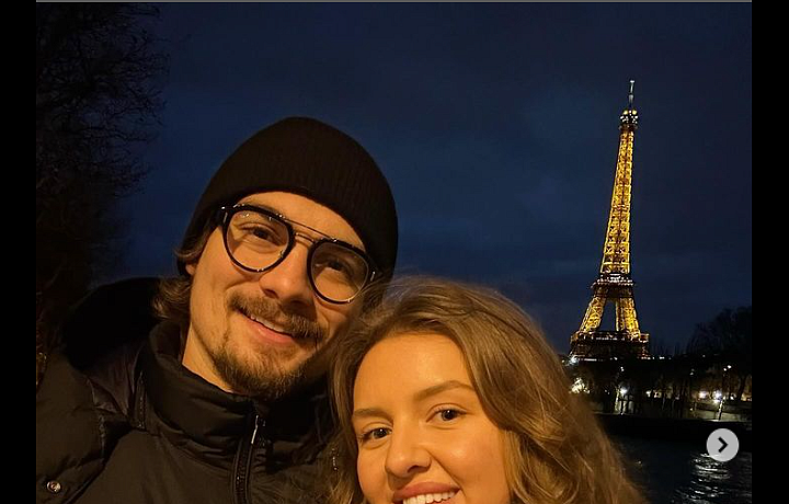 David Tomášek s priateľkou Adélou Kocourkovou