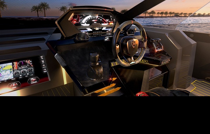 Specificky volant jachty Lamborghini 63