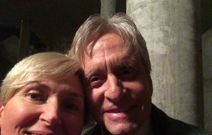 Stáňa a Michael Douglas. 