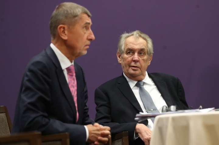 Andrej Babiš s Milošem Zemanem
