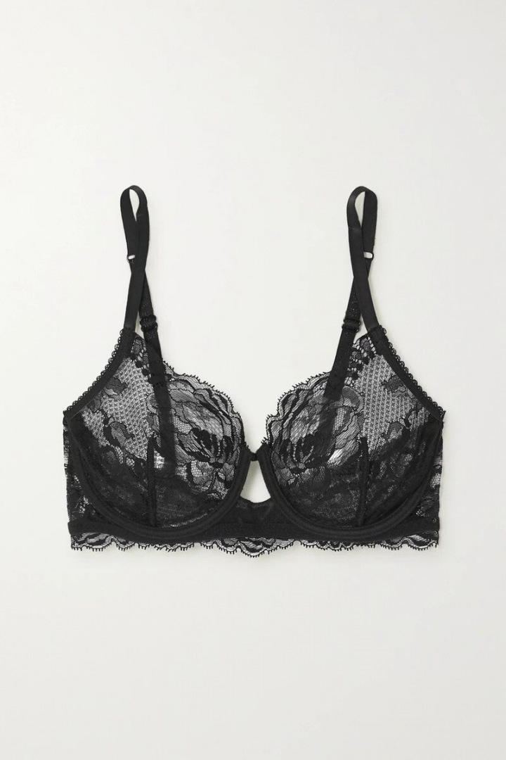 Černá krajková podprsenka La Perla