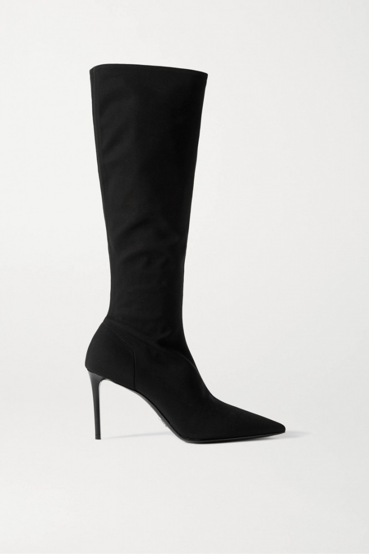 Černé kozačky Prada