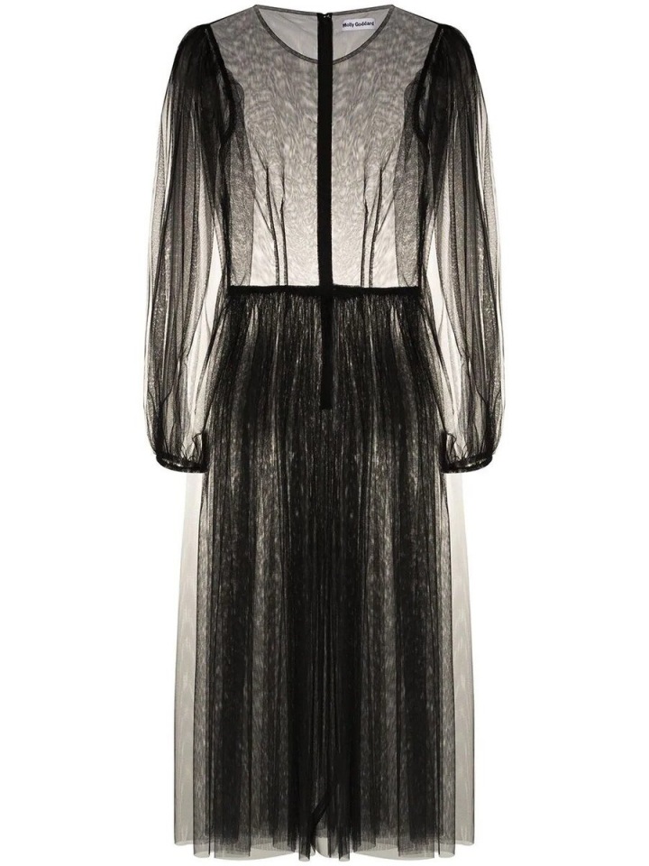 Černé šaty Molly Goddard