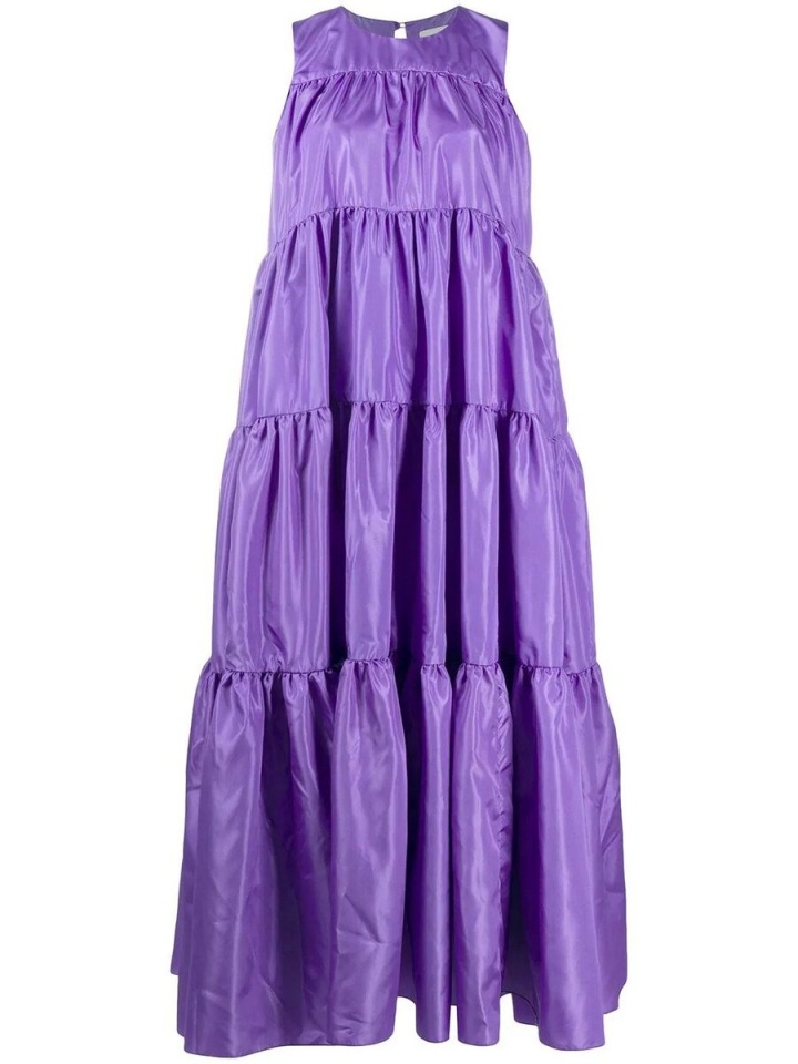 Fialové maxi šaty Loulou