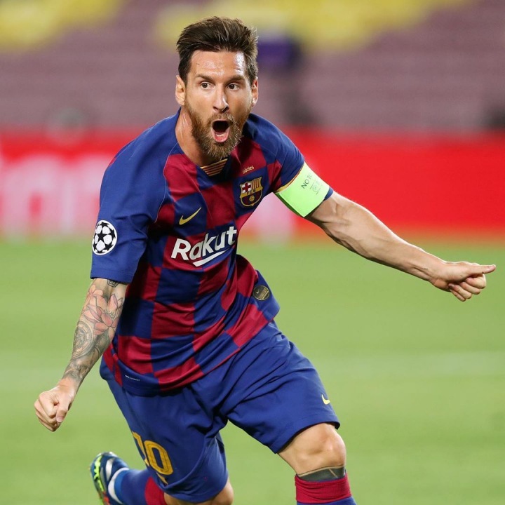Fotbalista Lionel Messi na hřišti
