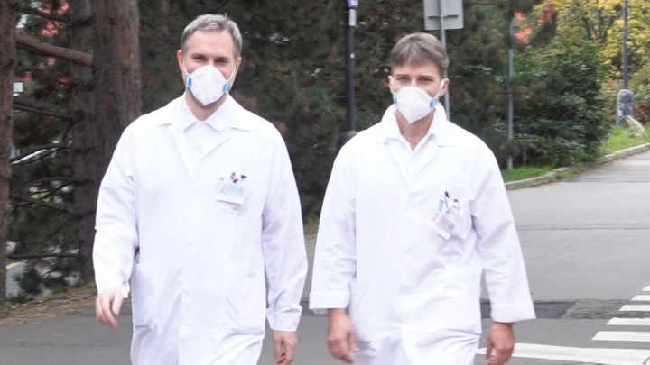 Hřib s kolegou lékařem. 