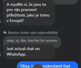 Konverzácia v "romantickom podvode"