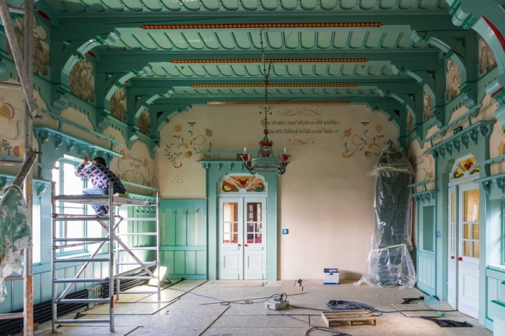 Rekonstrukce probíhala podle tradičních technologií.