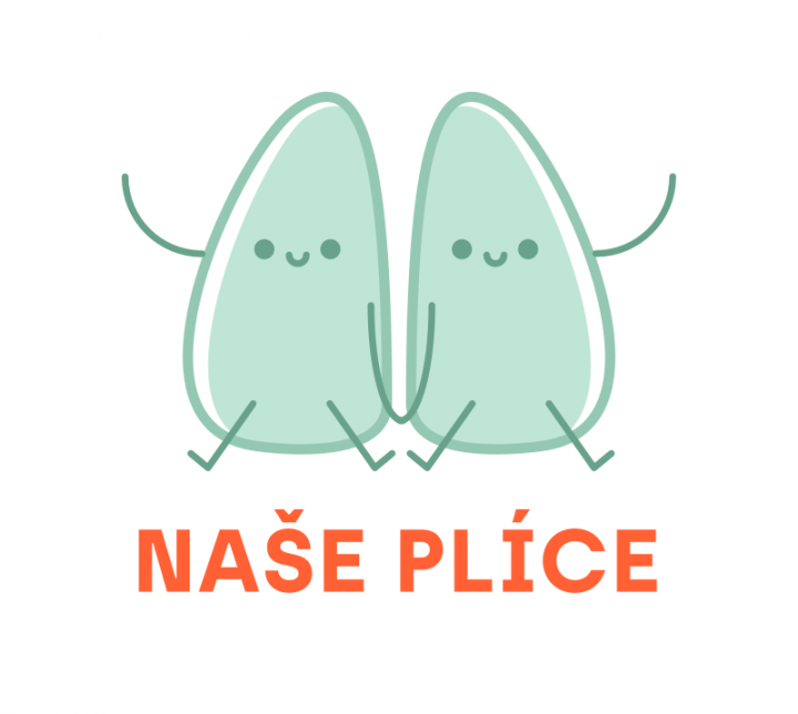 Logo Naše plíce. 