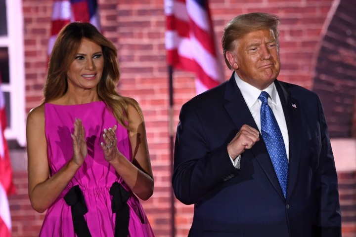 Bývalý americký prezidentský pár - Melania a Donald Trumpovi