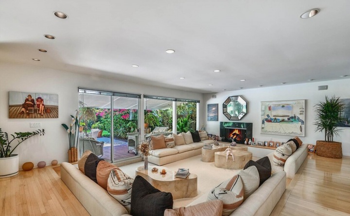 Obývací část domu zpěvačky Adele