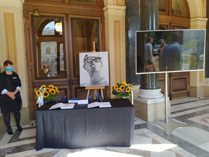 Pietní místo v Rudolfinu. 