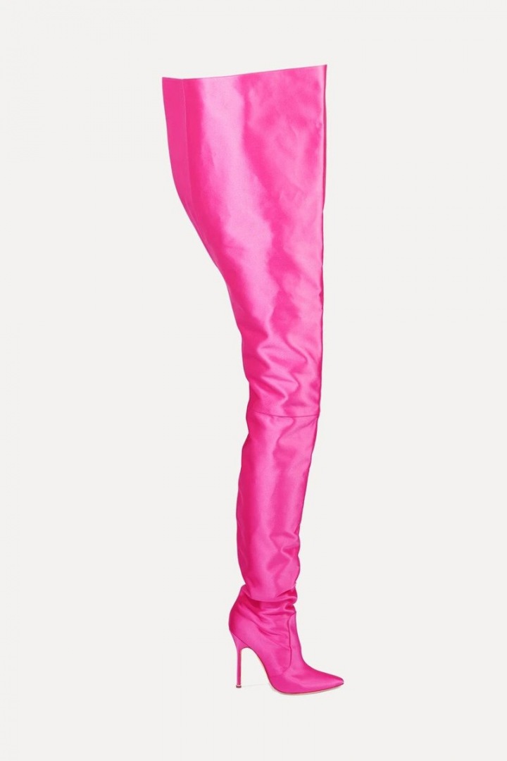 Růžové kozačky Vetements