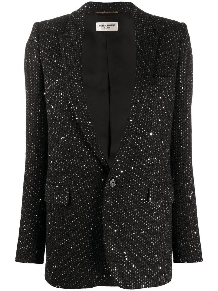 Černé sako Saint Laurent