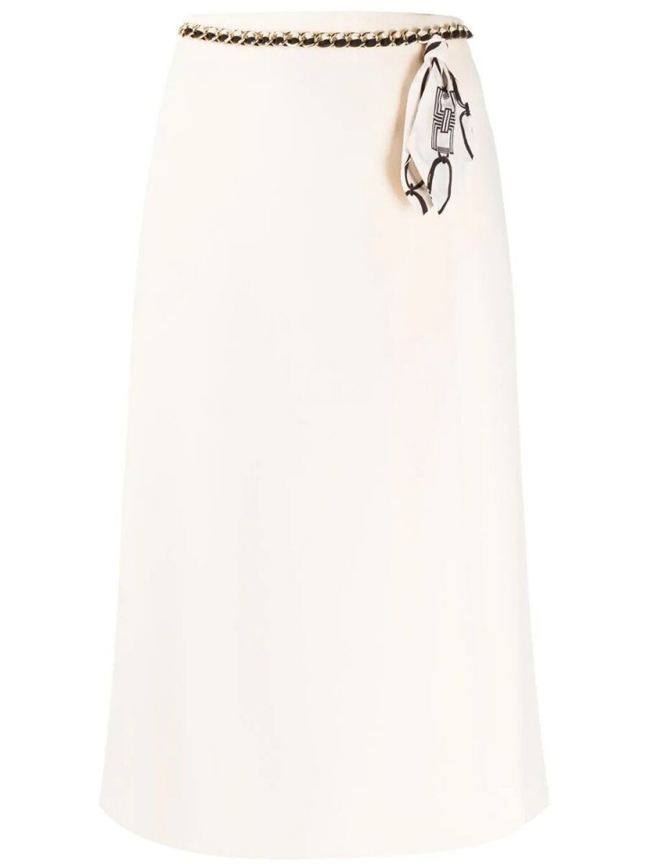 Smetanová midi sukně Elisabetta Franchi