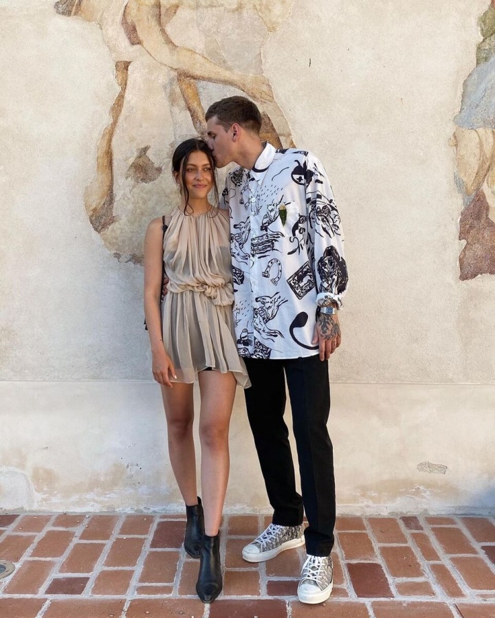 Tereza Hodanová alias Teri Blitzen se svým přítelem