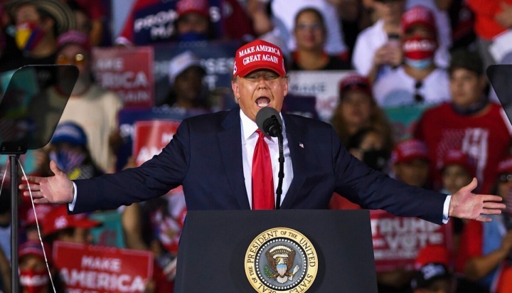 Trump během kampaně