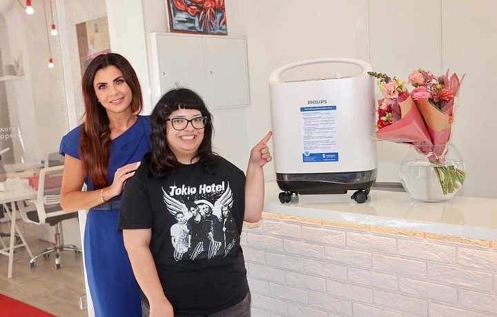 Lilly se zakladatelkou Nadačního fondu Naše plíce Elenou Jakubovič