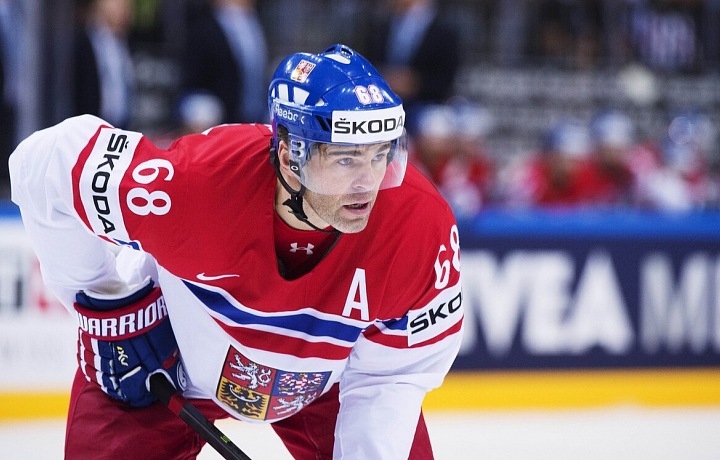 Jaromír Jágr na ledě