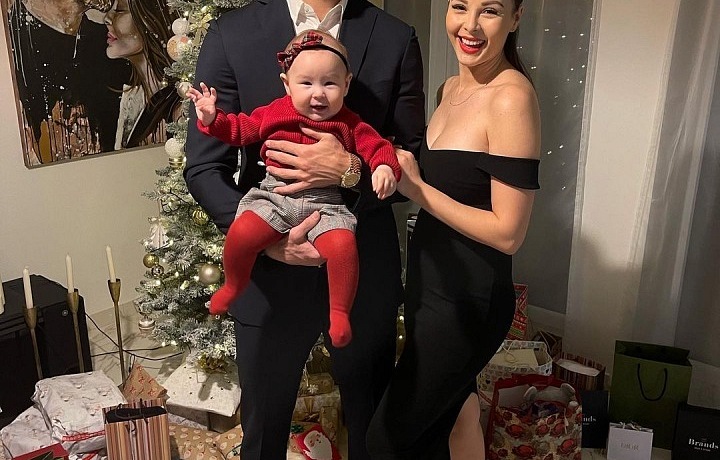 Monika Bagárová s Makhmudem Muradovem a dcerou Ruminkou