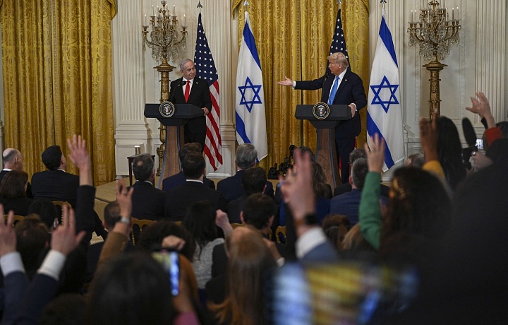 Donald Trump a Benjamin Netanjahu