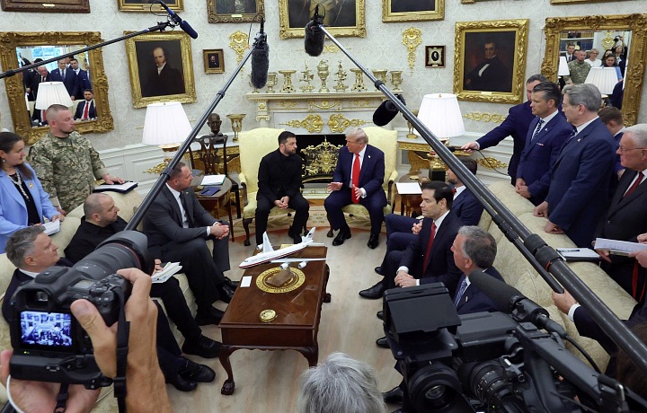 Donald Trump a Volodymyr Zelenskyj