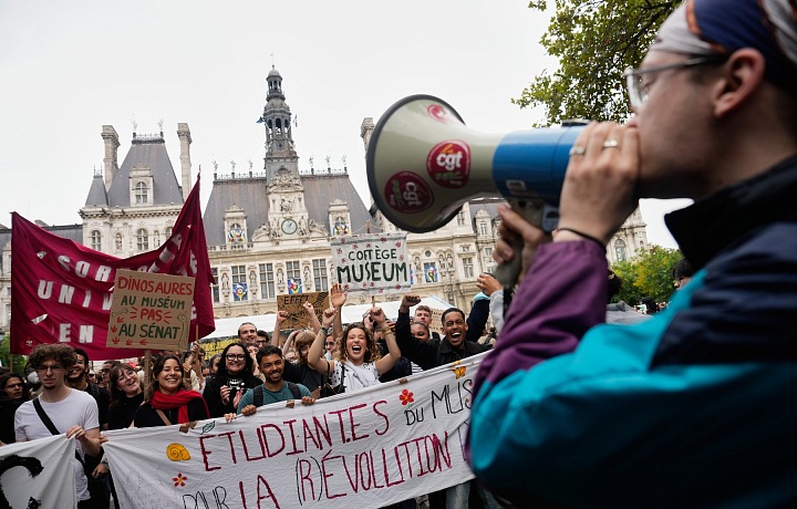 školský protest francúzsko
