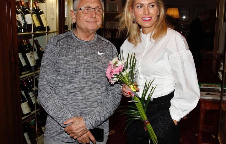 Jiří Menzel s manželkou Olgou. 