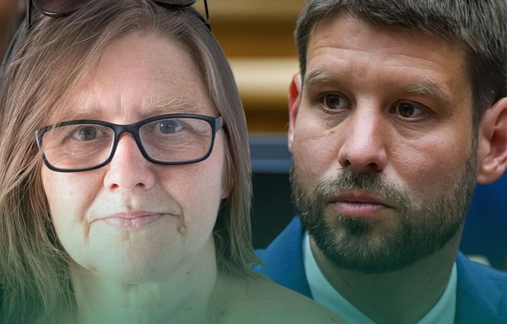 Marta Šimečková a jej syn Michal Šimečka (Progresívne Slovensko)